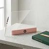 Book Light Rechargeable Clear LED Flat Reading Light with 3 Colors & Timer Dimmable Panel Plate Lamp Funny Gifts for Readers Kids Women Men