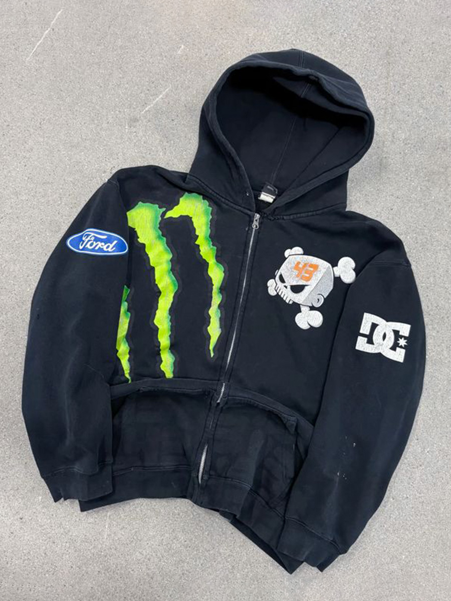"Monster" Grey Hoodie