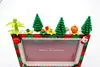 Chirstmas DIY Building Block Photo Frame Kit,Creative Handmade Assembled Photo Frame Handmade Craft Gift Home Tabletop Display Decor