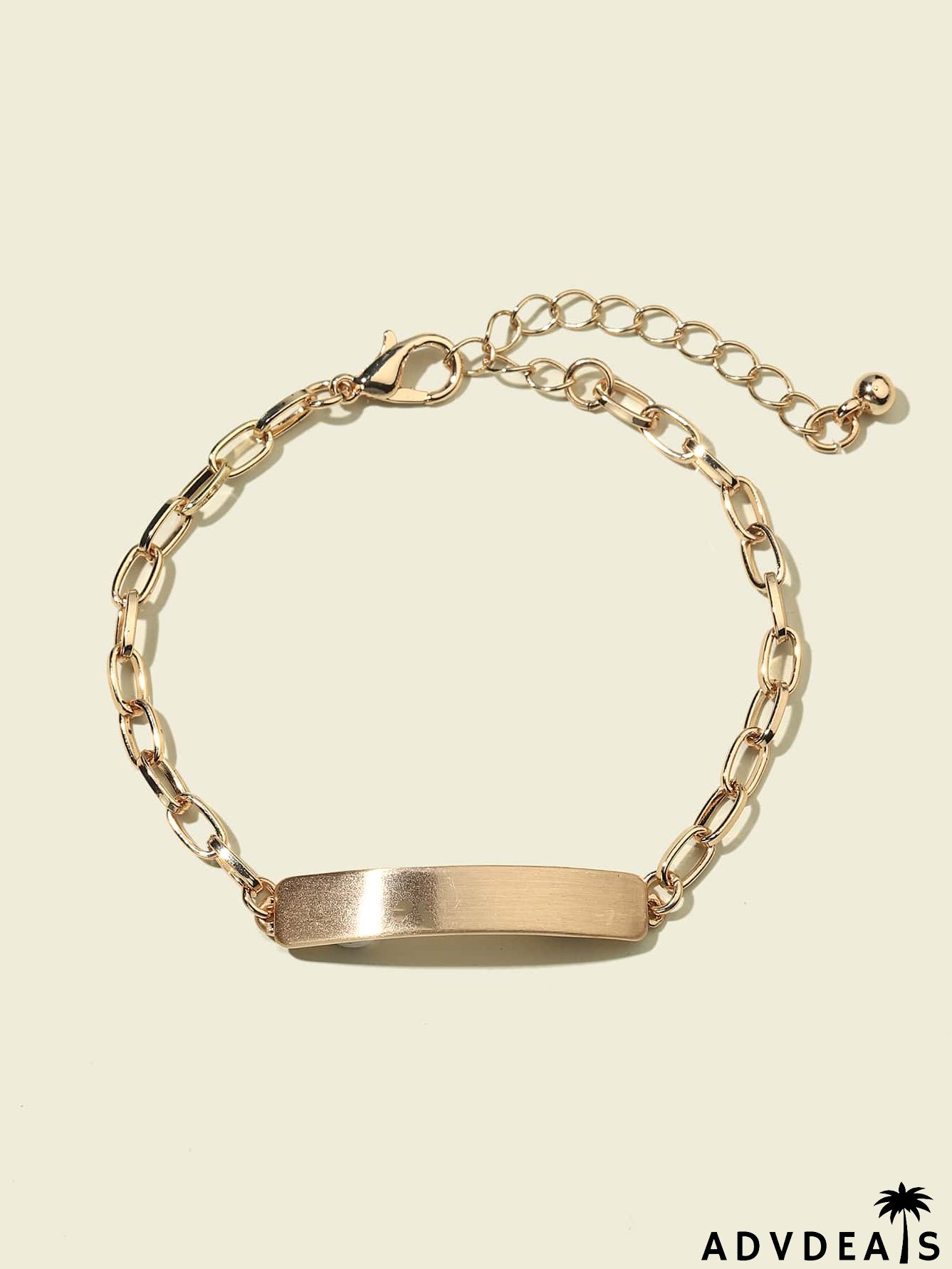 Geometric Decor Link Bracelet