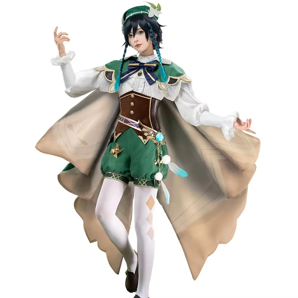 DokiDoki-SR Game Genshin Impact Venti Costume Doujin Casual Wear Cute Apple