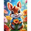 3pcs Diamond Painting -DIY Round Drill Flower Animals