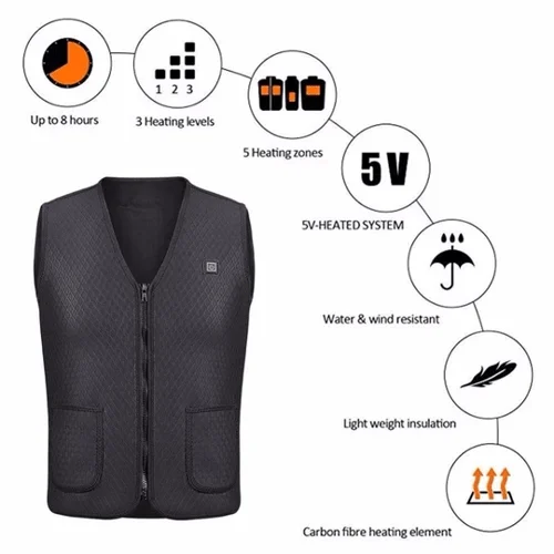 Heated Rechargeable Winter Vest