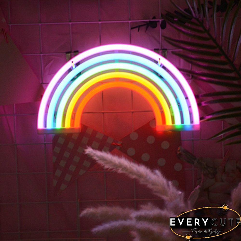 Rainbow Neon Sign Led Rainbow Light Lamp For Dorm Decor Rainbow Decor Neon Lamp Wall Decor Christmas Neon Bulb Tube