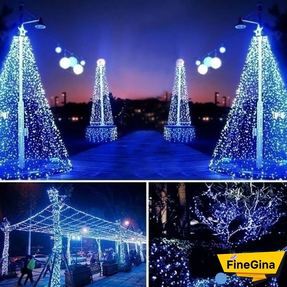 300/200/100/50/10 LEDs Waterproof Solar String Lights, Fairy Copper Wire String Lights for Christmas, Patio, Lawn, Garden, Wedding, Party and Holiday