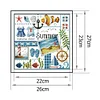 Stamped Cross Stitch-Summer Pattern (27 X 26cm)