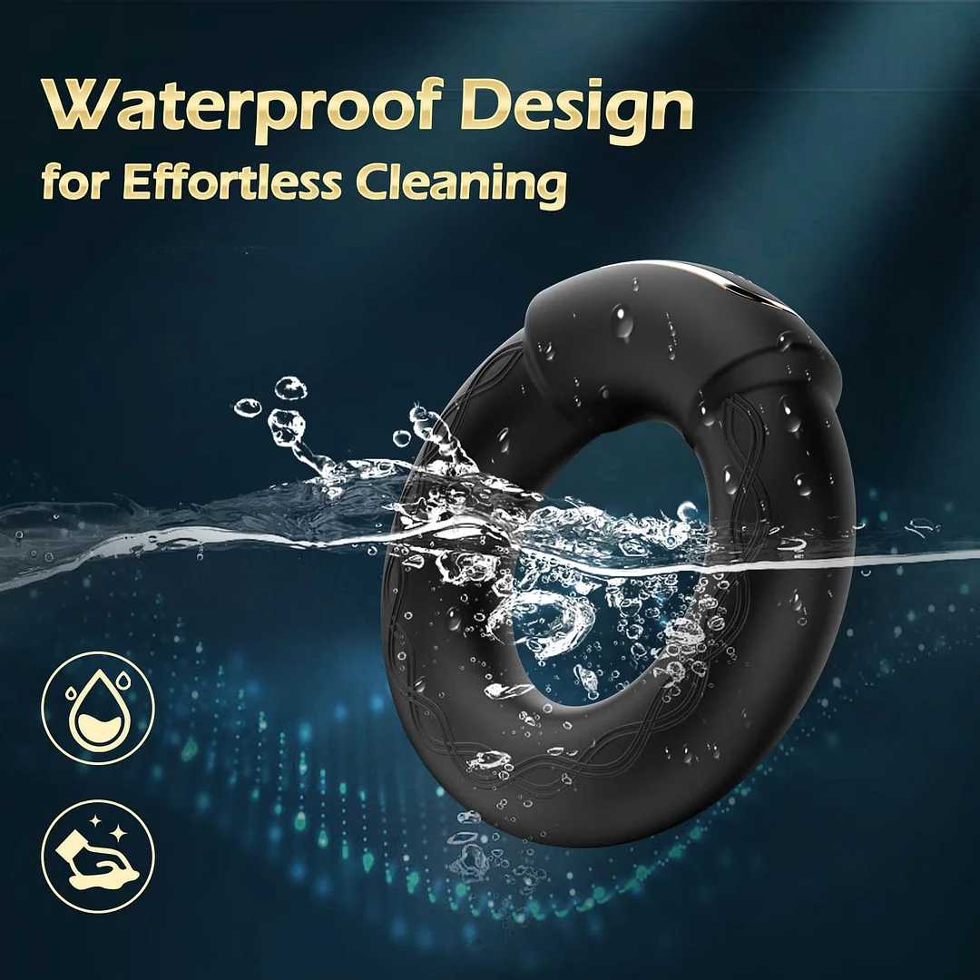 Heating Penis Ring Vibrator Sex Toys For Men