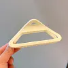 8PCS Minimal Plain Color Triangle Hair Claws