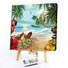 uk.everydayedeals (Limited Stock)Paint By Number - Oil Painting - Happy Time (40*40Cm)