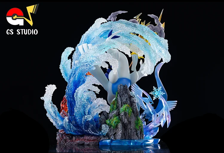 Figura de ação pokemon lugia ho-oh tipo voador, modelo