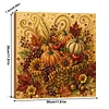 Framed Pumpkin Flowers - Pearls Painting Kit DIY Halloween Diamond Painting Pearl Dot Crafts 30x30CM