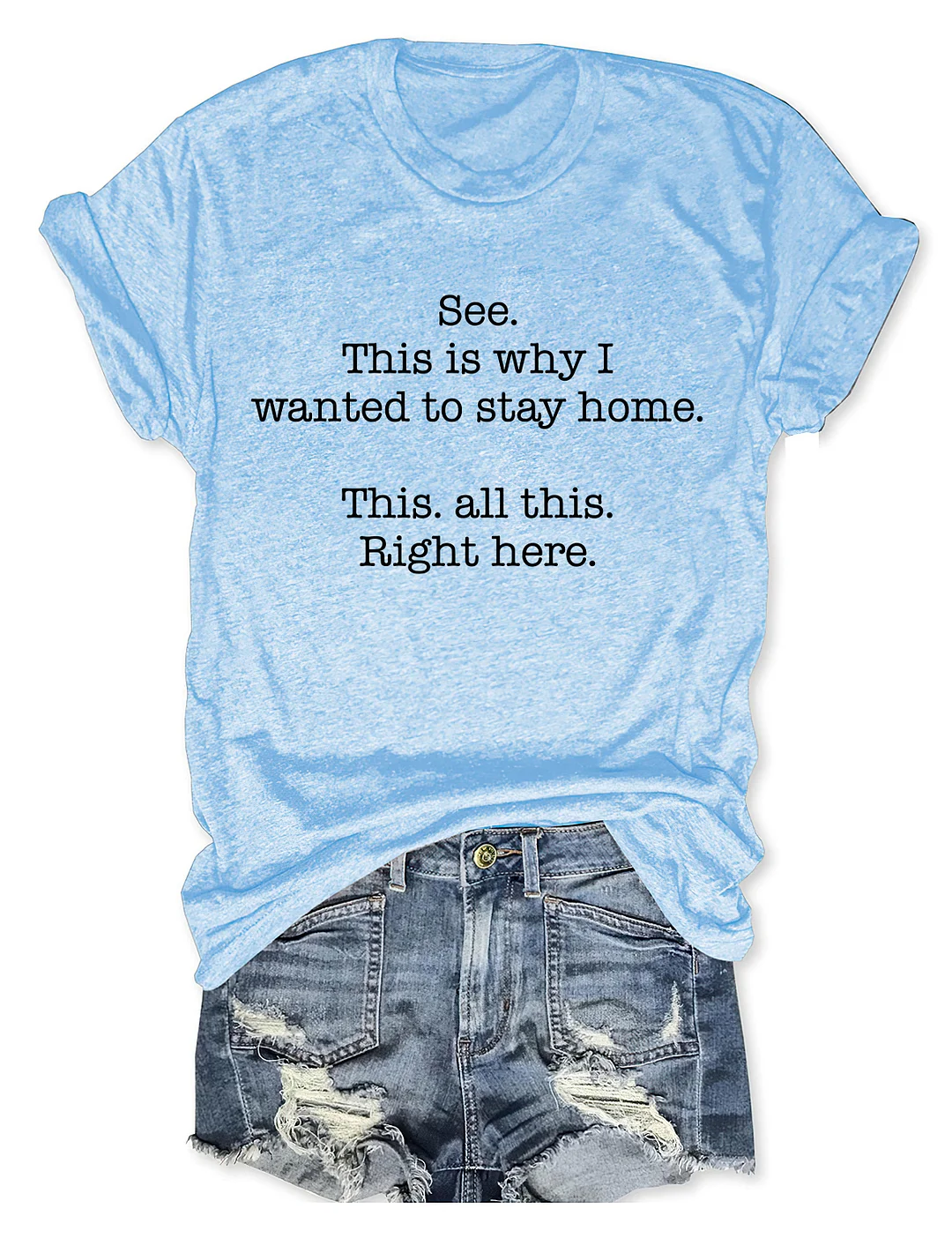 See This Is Why I Wanted To Stay Home This All This Right Here T-shirt