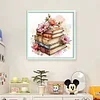 Flowers And Books-11CT Stamped Cross Stitch 40*40cm/15.75*15.75in