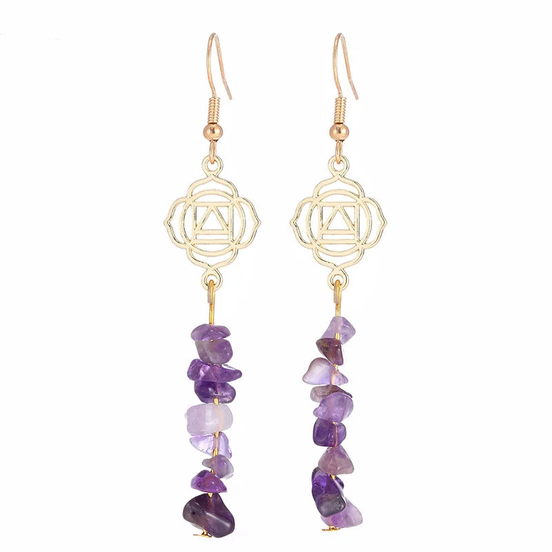Healing Crystals Zen Cairn Confidence Earrings