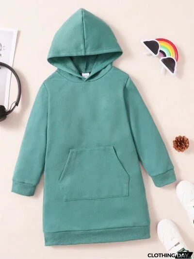 Kangaroo Pocket Long Hoodie