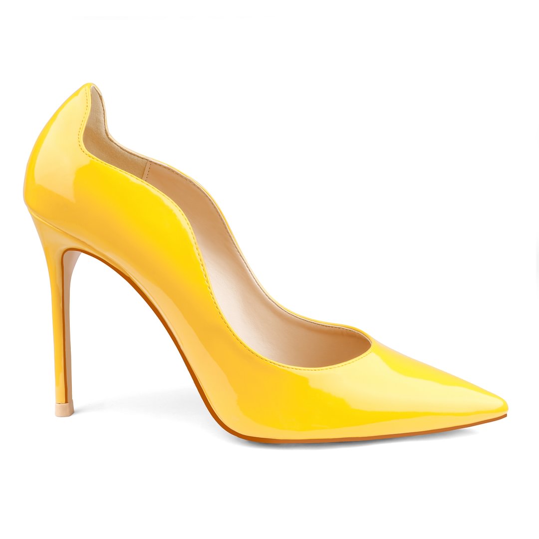 100mm Women's Party Wedding Classic Pumps Fashion Edge Design High Heels Stilettos-MERUMOTE