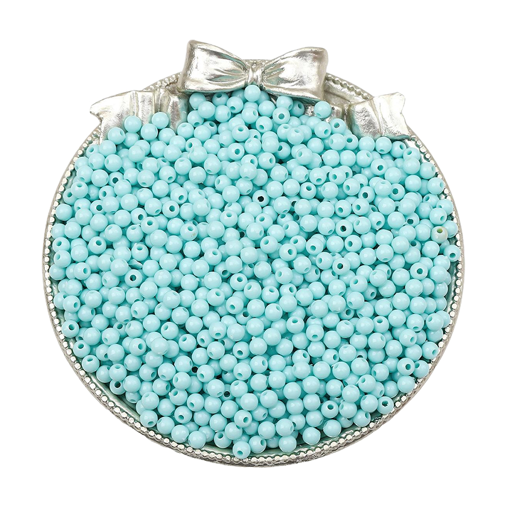 1800Pcs 3mm Acrylic Beads Decorative Craft Beads Small Beads for DIY Crafts (21)