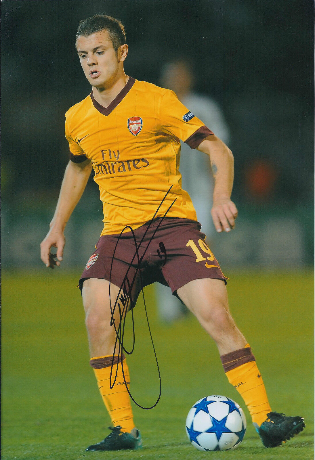 Jack WILSHERE Arsenal SIGNED COA Autograph 12x8 Photo Poster painting AFTAL England Midfield