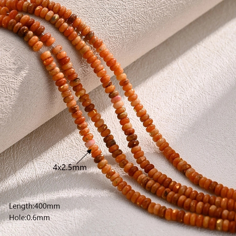 1 Strand/Package 4×2.5mm Hole Under 1mm Dolomite Oval Polished Beads