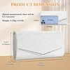 BAIGIO Elegant Abendtasche Damen Clutch Damen Brauttasche Champagner Schultertasche Einfarbige Ttasche f&uuml;r Hochzeit Party Cocktail