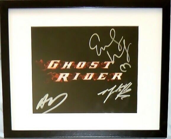 Eva Mendes autographed signed auto Ghost Rider movie 2006 SDCC 8x10 Photo Poster painting framed