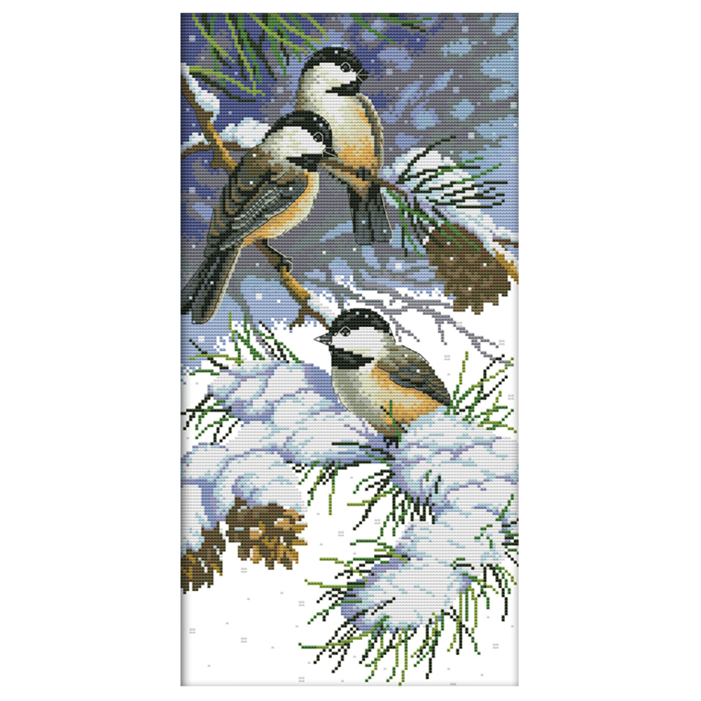 

Autumn bird - 14CT Stamped Cross Stitch - 29*50cm, 501 Original