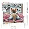 Diamond Painting-DIY Full Round Drill Cute Cat(40*40 CM)