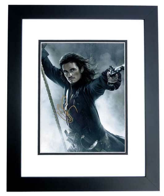 Orlando Bloom Signed - Autographed Pirates of the Caribbean 11x14 Photo Poster painting FRAMED