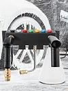 Foam Cannon Holder Wall Mounted Pressure Washer Tip Holder 7 Holes Storage Rack