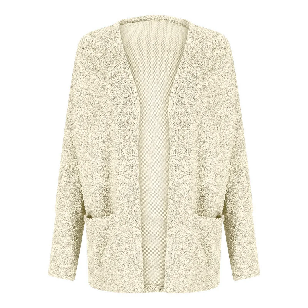 Women's Long Sleeve Soft Knitted Open Front Cardigans