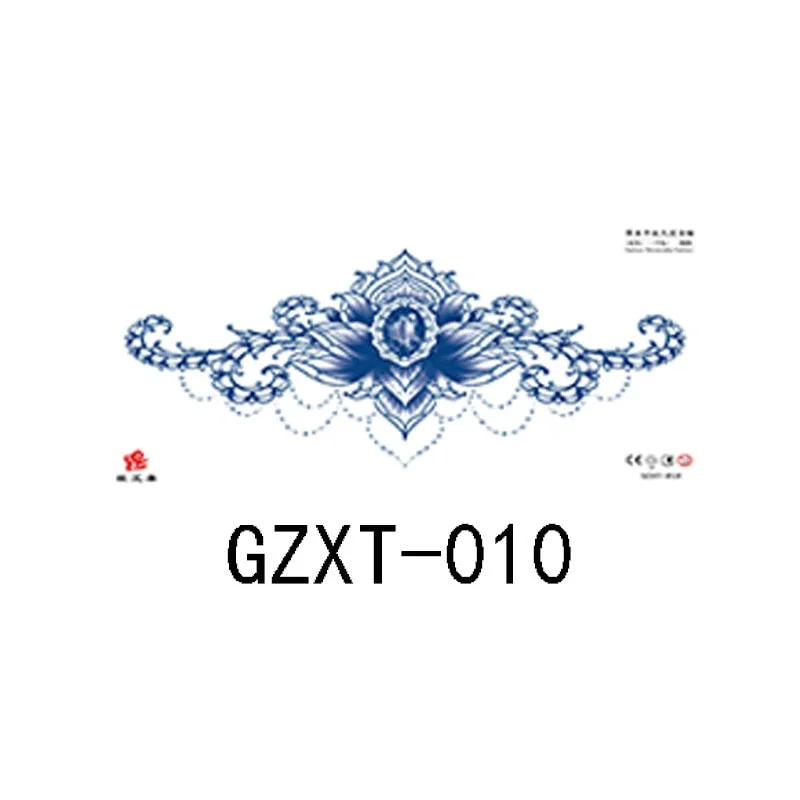 Herbal juice chest sticker tattoo sticker lasts 15 days herbal plant semi-permanent juice tattoo on chest back