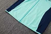Joyfball 2024/2025 Kids Size Manchester United Long Zipped Jacket Light Green Football Jersey 1:1 Thai Quality