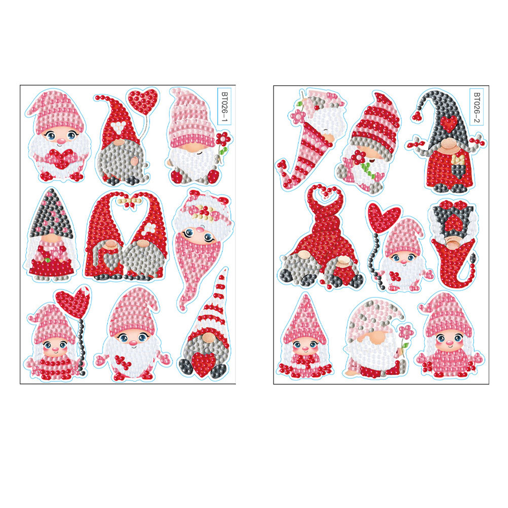 DIY Diamond Painting Stickers Valentine Day Goblin (two small sheets) (BT026)