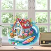 >SALE<Acrylic 2D Flat Beach House DIY Table Top Diamond Painting Ornament Kits