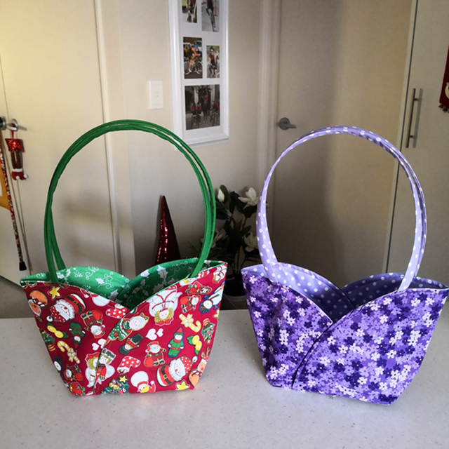 Cute Basket Bag Pattern Template—With Tutorial
