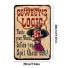 Cowboy - Vintage Metal Signs - 20*30cm/30*40cm - Western