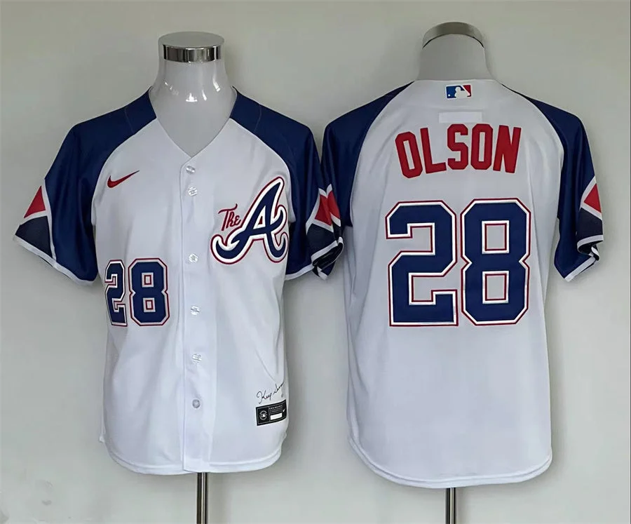 Matt Olson 28 Jersey, Atlanta Braves 2023 City Connect Player