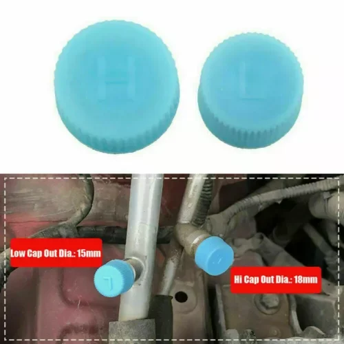 Dronehint 2Pcs High & Low Pressure AC A/C Valve Cap Air Conditioning Service Kit Car Parts (For: Acura) Parts