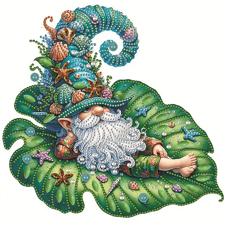 Leafy Gnome 30*30cm (Canvas) Special Shaped Drill Diamond Painting gbfke