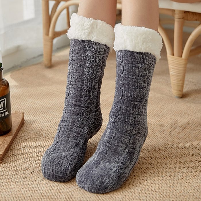 Crochet Non Slip Women Slipper Socks