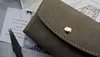 Handmade Italian Pueblo frosted vegetable-tanned cowhide cardholder/wallet