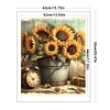 Sunflower Alarm Clock-11CT Stamped Cross Stitch 40*52cm/15.75*20.47in