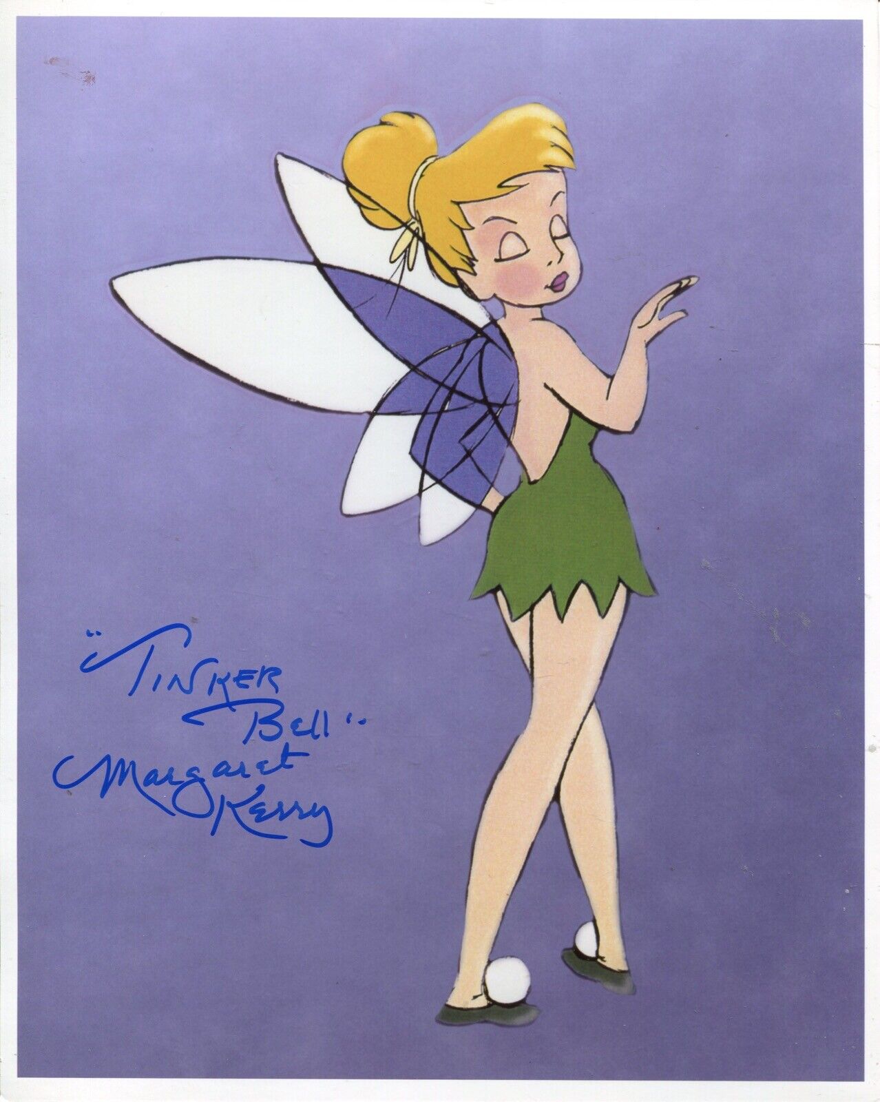 Margaret Kerry as Tinker Bell signed PETER PAN movie 8x10 Photo Poster painting - UACC DEALER