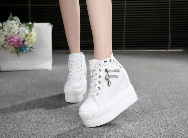NEW Brand Hidden Heels Platform Sneakers Women Breathable Air Wedge Sock Shoes Woman Casual Ladies Boots Zapatos Mujer 2022 W05