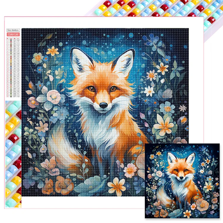 Full Square Diamond Painting - Fox 40*40CM