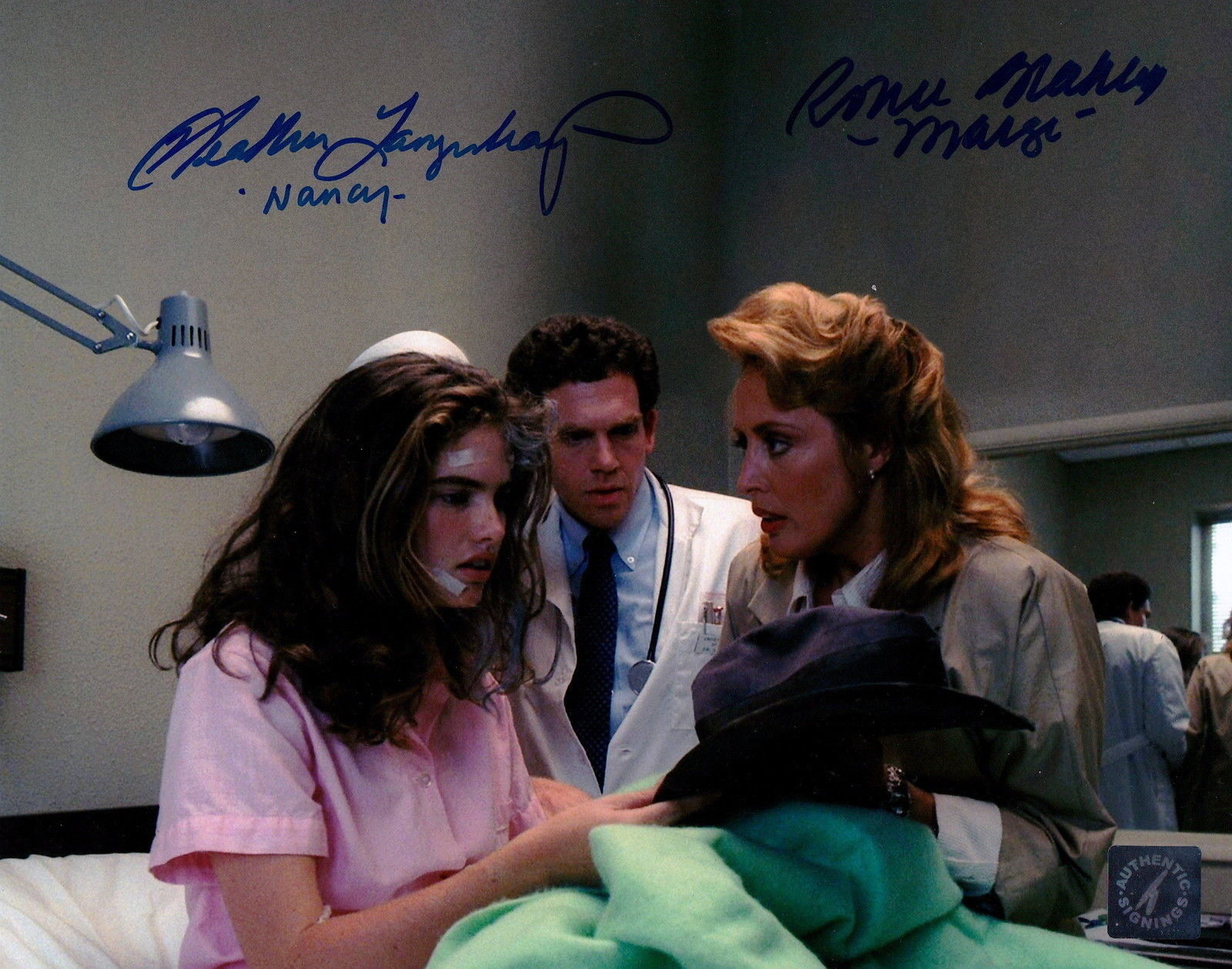 Heather Langenkamp Ronee Blakley Autographed Nightmare Elm 8x10 Photo Poster painting ASI Proof