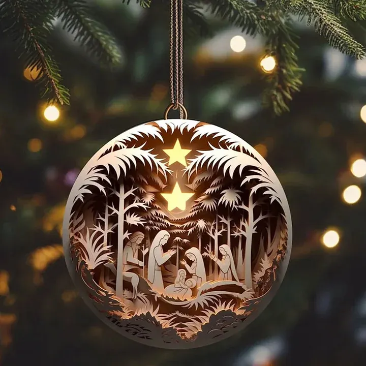 Nativity Christmas ornament