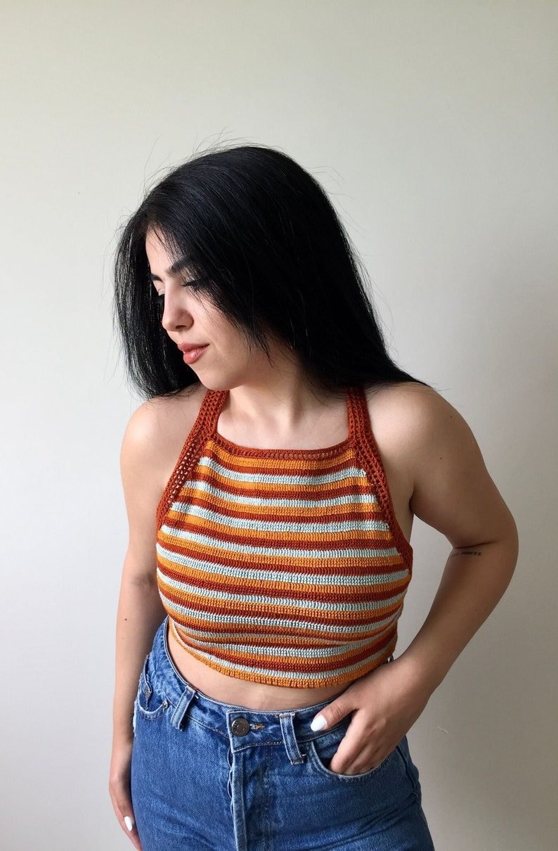 Handknitted Crochet Top