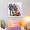 (US Local)High Heel-11CT Stamped Cross Stitch Kit(40x40cm)