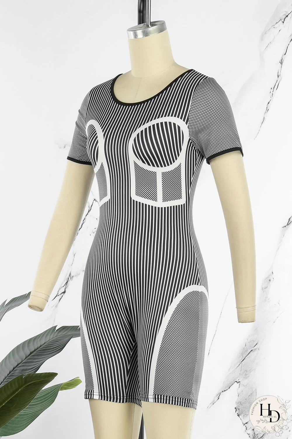 Pink Sexy Striped Print Patchwork O Neck Skinny Jumpsuits